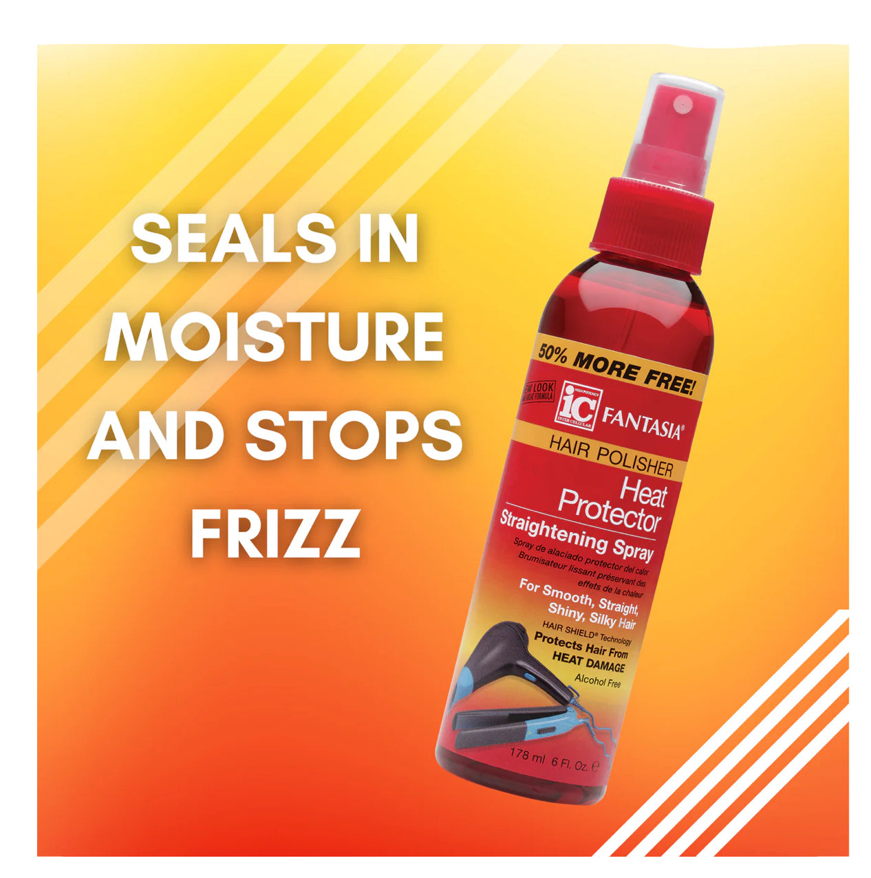 HEAT PROTECTOR ‣ STRAIGHTENING SPRAY 6 OZ.