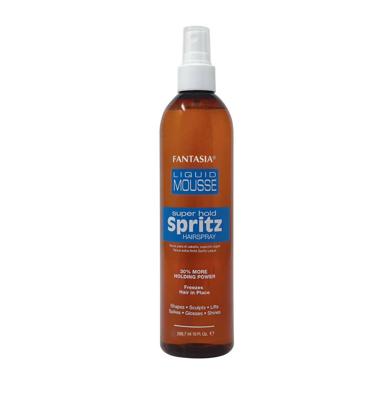 LIQUID MOUSSE ‣ SUPER HOLD SPRITZ HAIR SPRAY (10 OZ.) NEW SIZE!