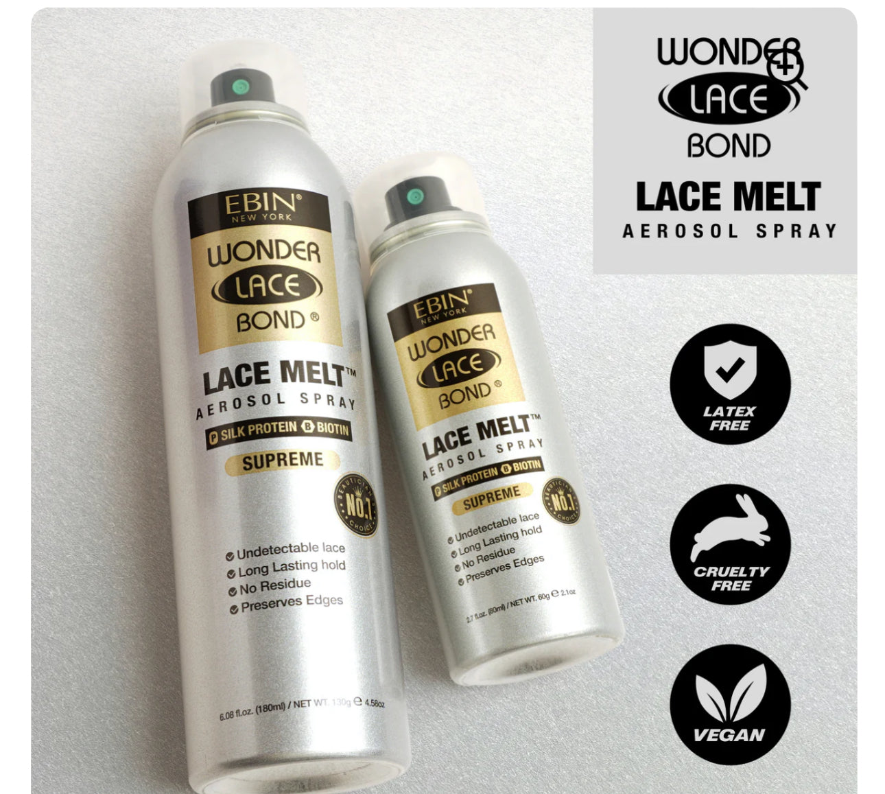 WONDER LACE BOND LACE MELT AEROSOL SPRAY- SILK PROTEIN