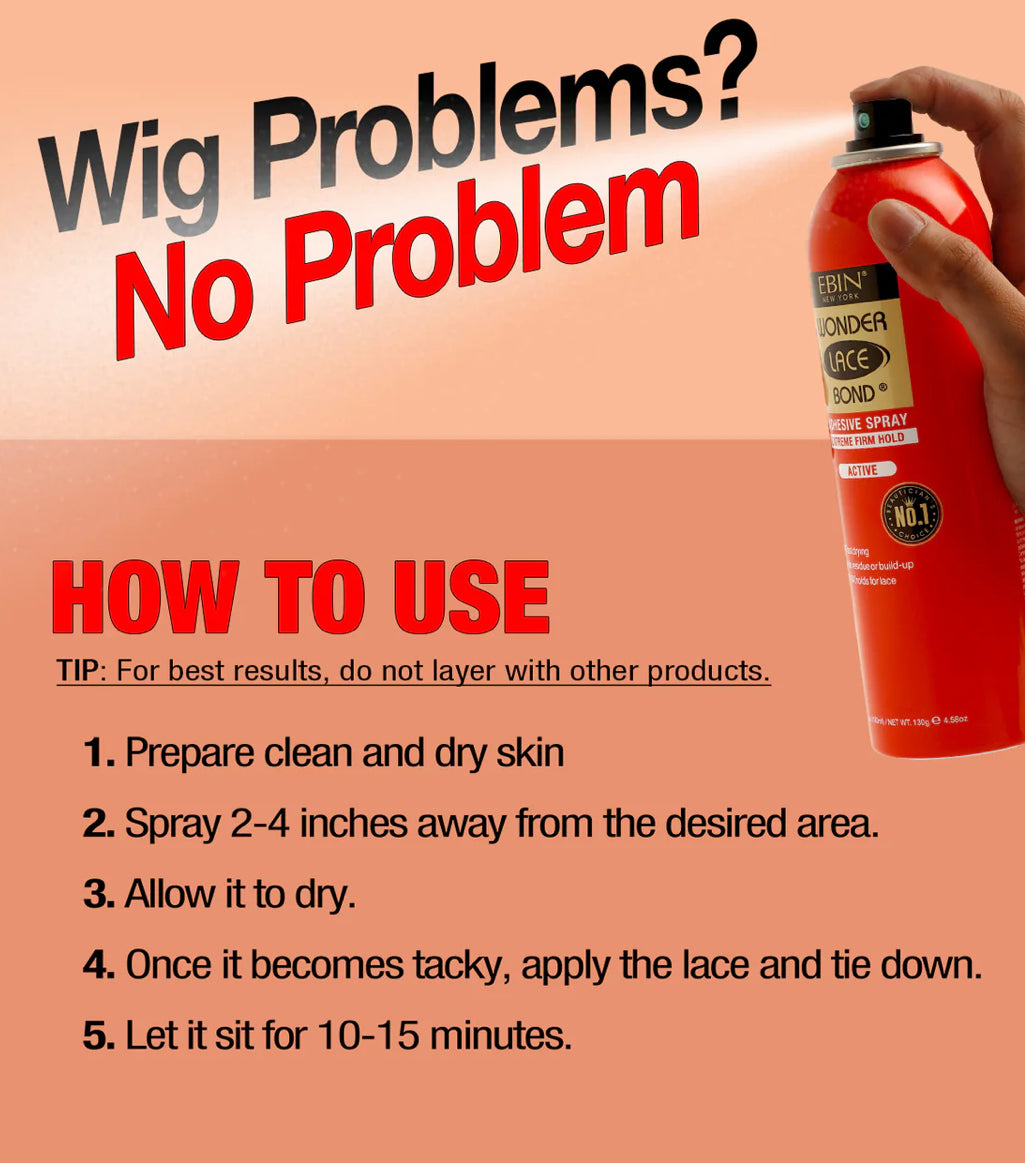 Wonder Lace Bond Wig Adhesive Spray - Extreme Firm Hold